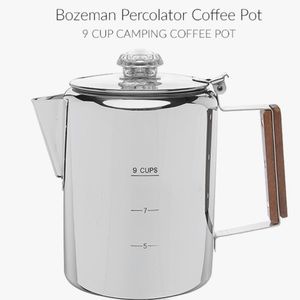 COLETTI Bozeman Stainless Steel Coffee Percolator 9 Cup